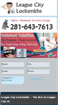 Mobile Screenshot of leaguecitylocksmiths.com